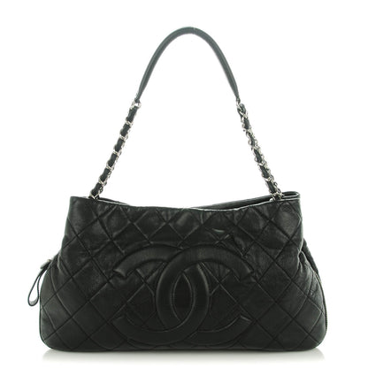Chanel Caviar Quilted Expandable Zip Shoulder Bag Black 1 of 7
