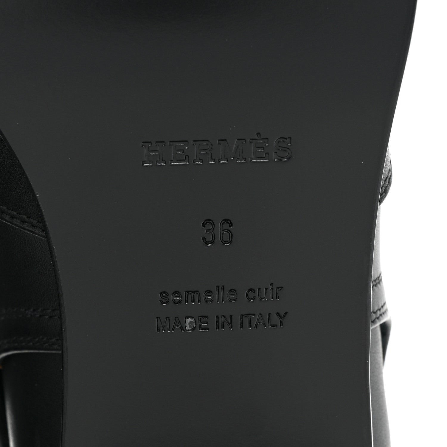 Hermes Calfskin Frenchie 50 Ankle Boots 36 Black 6 of 10