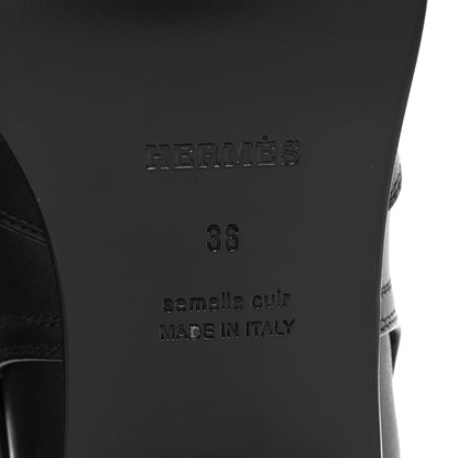 Hermes Calfskin Frenchie 50 Ankle Boots 36 Black 6 of 10