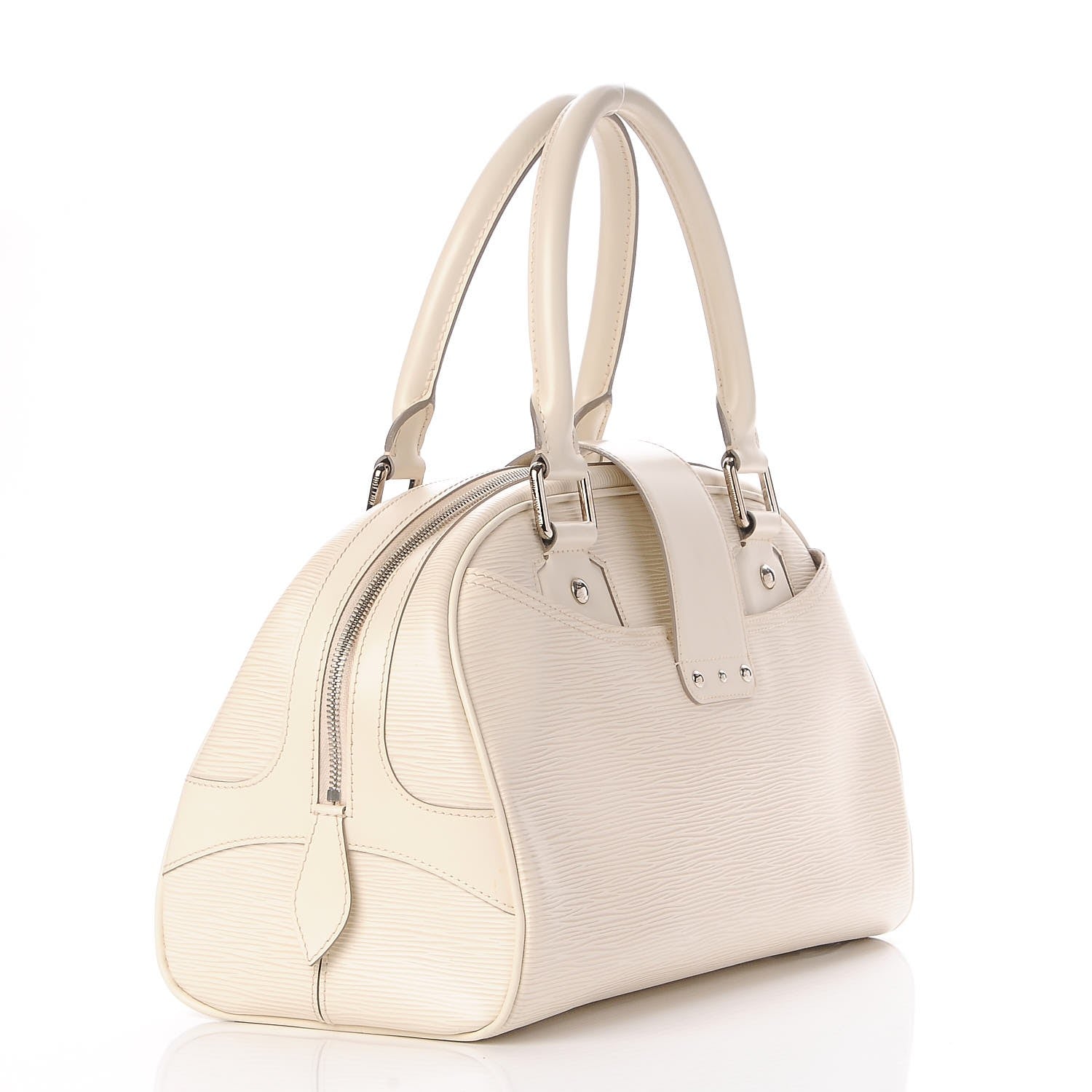 Louis Vuitton Epi Bowling Montaigne GM Ivory 3 of 7