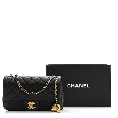 Chanel Lambskin Quilted Mini Rectangular Pearl Crush Flap Black 11 of 11