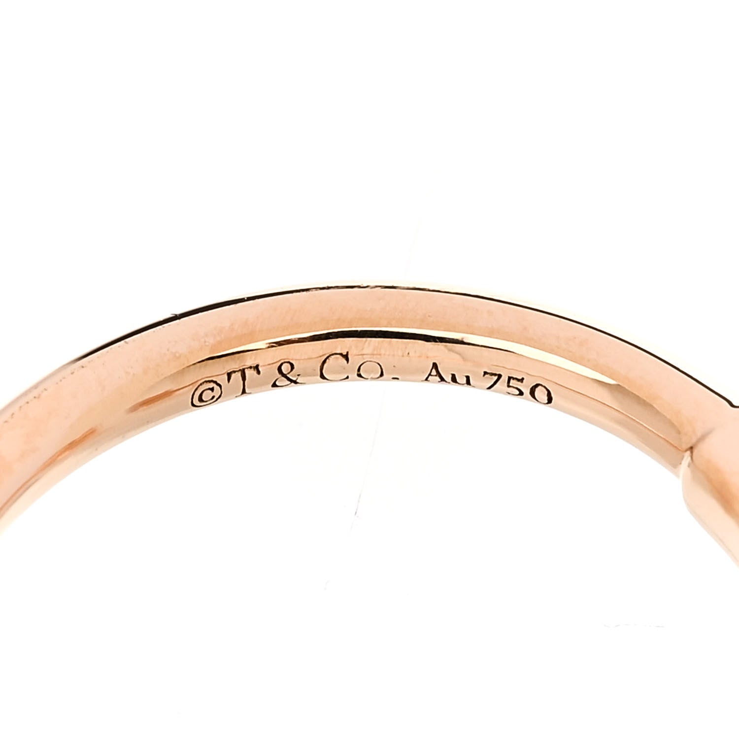 Tiffany 18K Rose Gold T Wire Ring 49 5 4 of 4