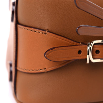 Jimmy Choo Calfskin Small Varenne Bowling Bag Brown 14 of 14