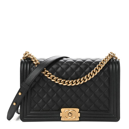 Chanel Caviar Quilted New Medium Boy Flap Black 1 of 11