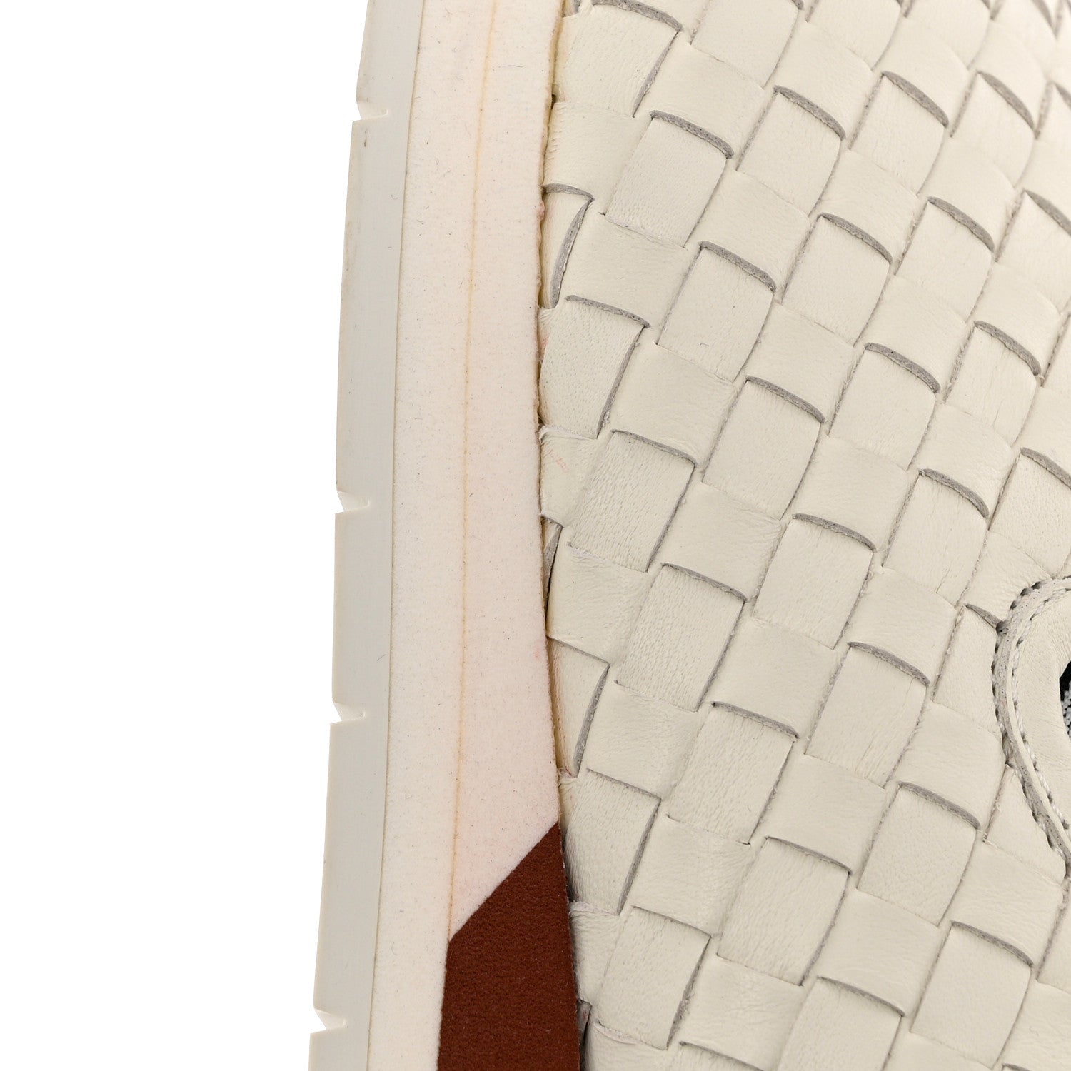 Bottega Veneta Nappa Intrecciato Mens Slip On Sneakers 44 White 8 of 10