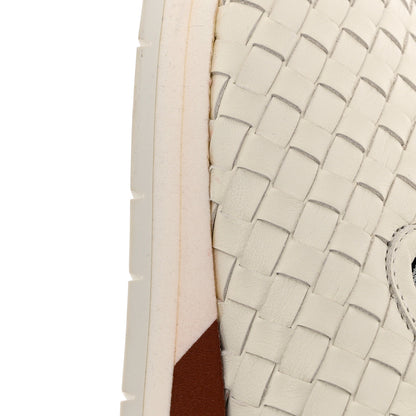 Bottega Veneta Nappa Intrecciato Mens Slip On Sneakers 44 White 8 of 10