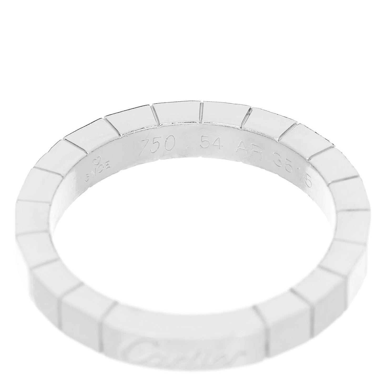 18K White Gold Lanieres Ring 54 7
