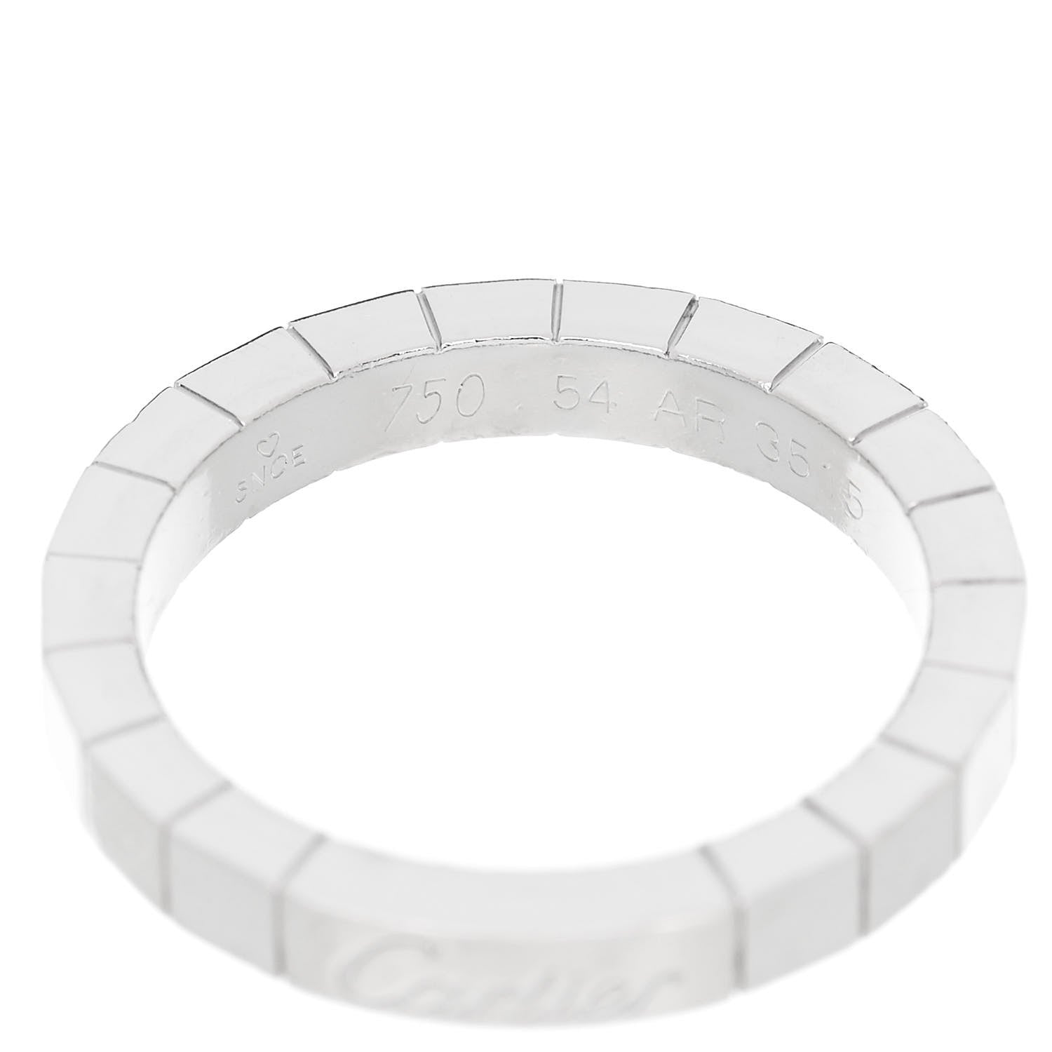 Cartier 18K White Gold Lanieres Ring 54 7 4 of 4