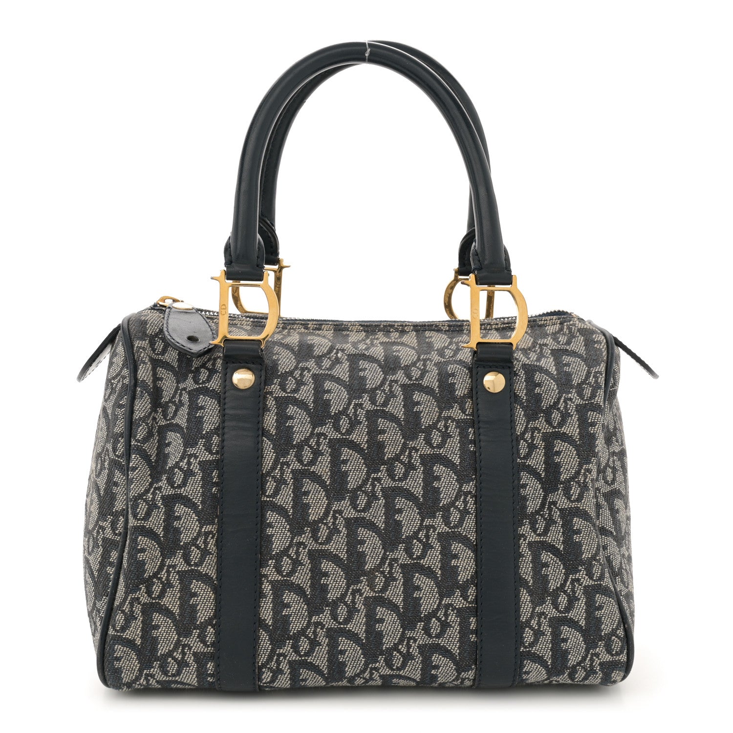 Christian Dior Monogram Boston Navy Blue 1 of 15