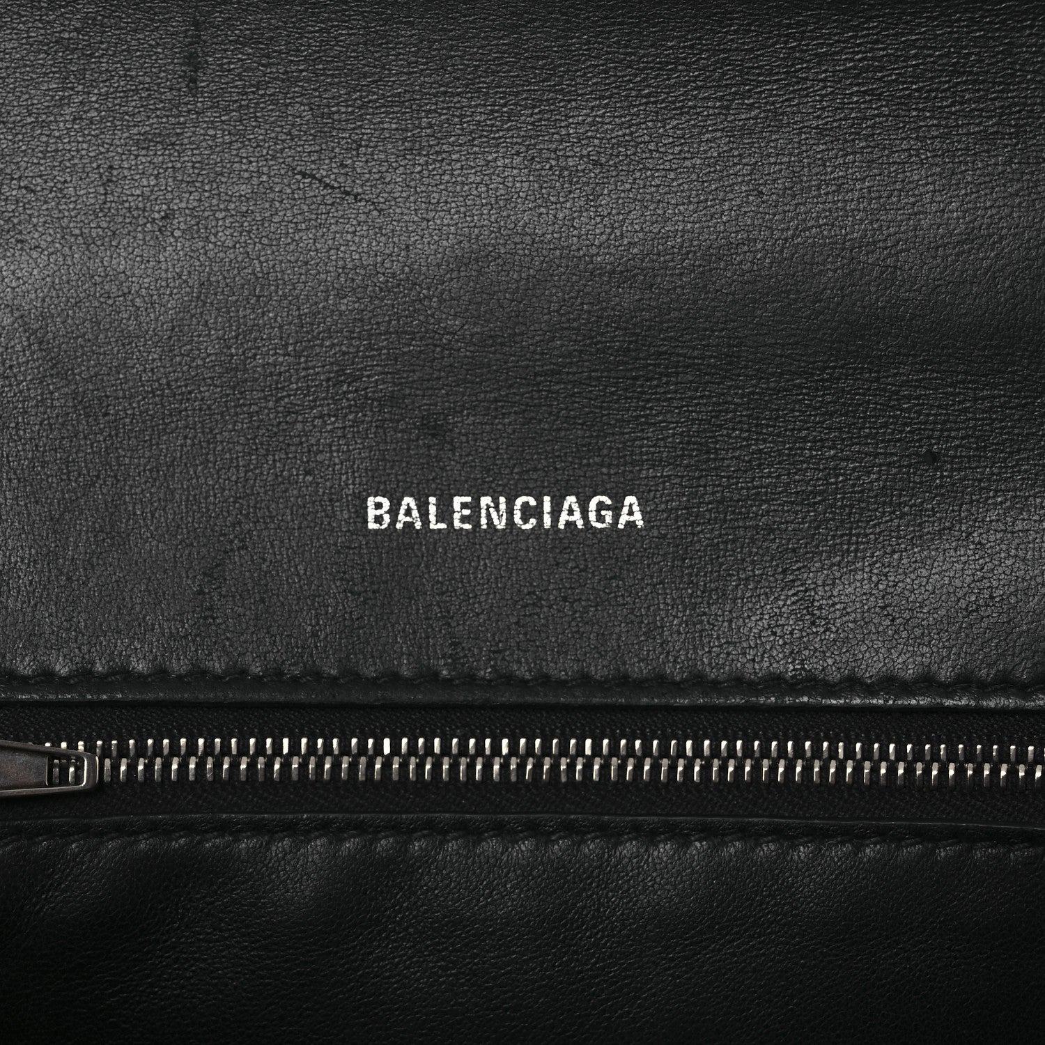 Balenciaga Grained Calfskin Small Hourglass Top Handle Bag Black 6 of 18
