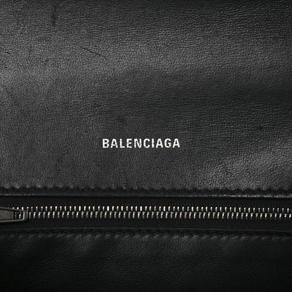 Balenciaga Grained Calfskin Small Hourglass Top Handle Bag Black 6 of 18