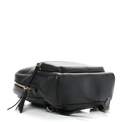 Gucci Pebbled Calfskin Soho Chain Backpack Black 4 of 7