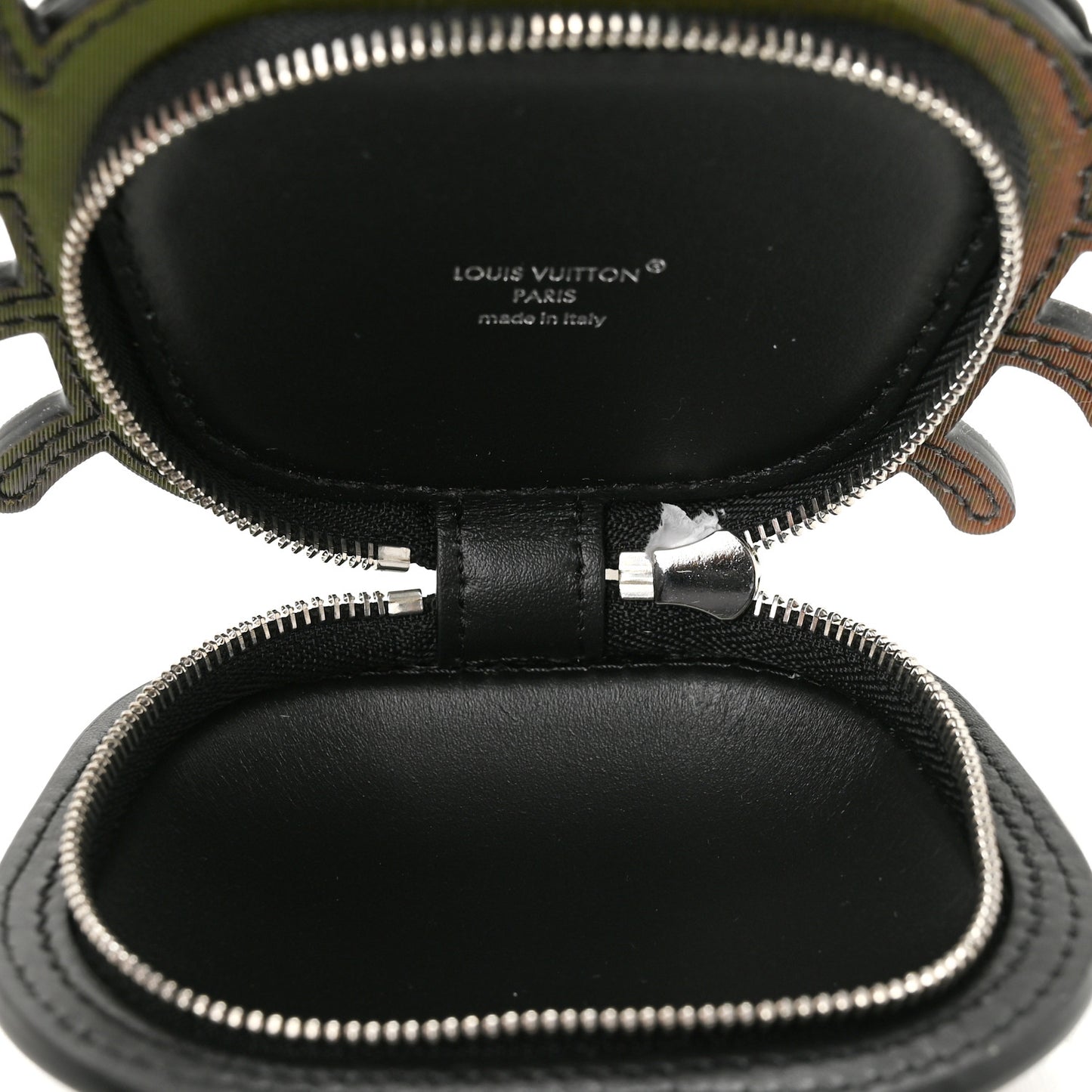 Iridescent Canvas Monogram Bijou De Sac LV Crab Bag Charm Multicolor