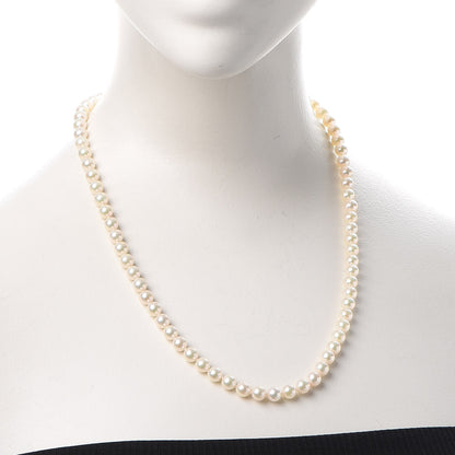 Mikimoto 18K Gold Cultured Akoya 6-6.5mm Pearl Strand Necklace 19 2 of 6