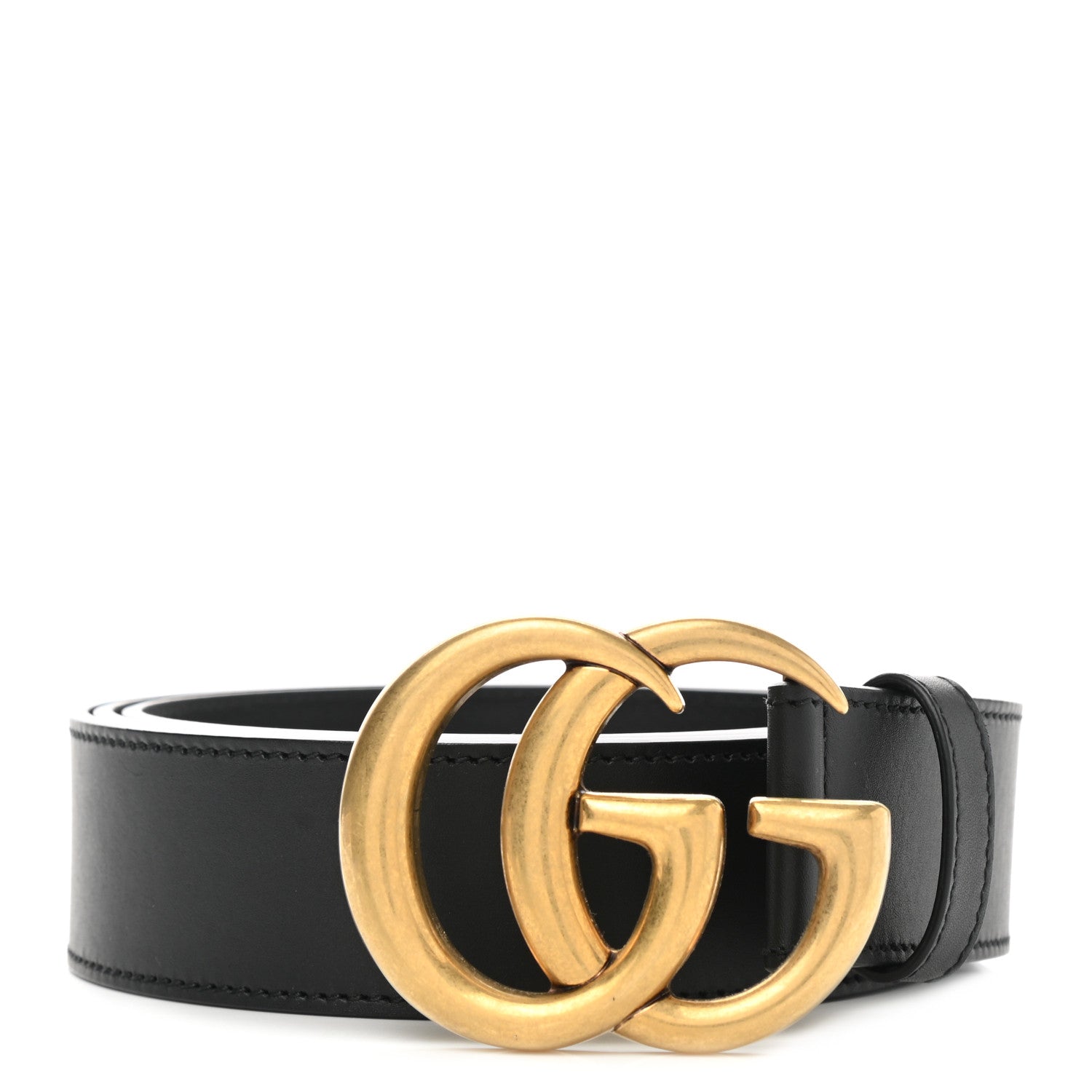 Gucci Calfskin Double G 40mm Belt 120 48 Black 1 of 7