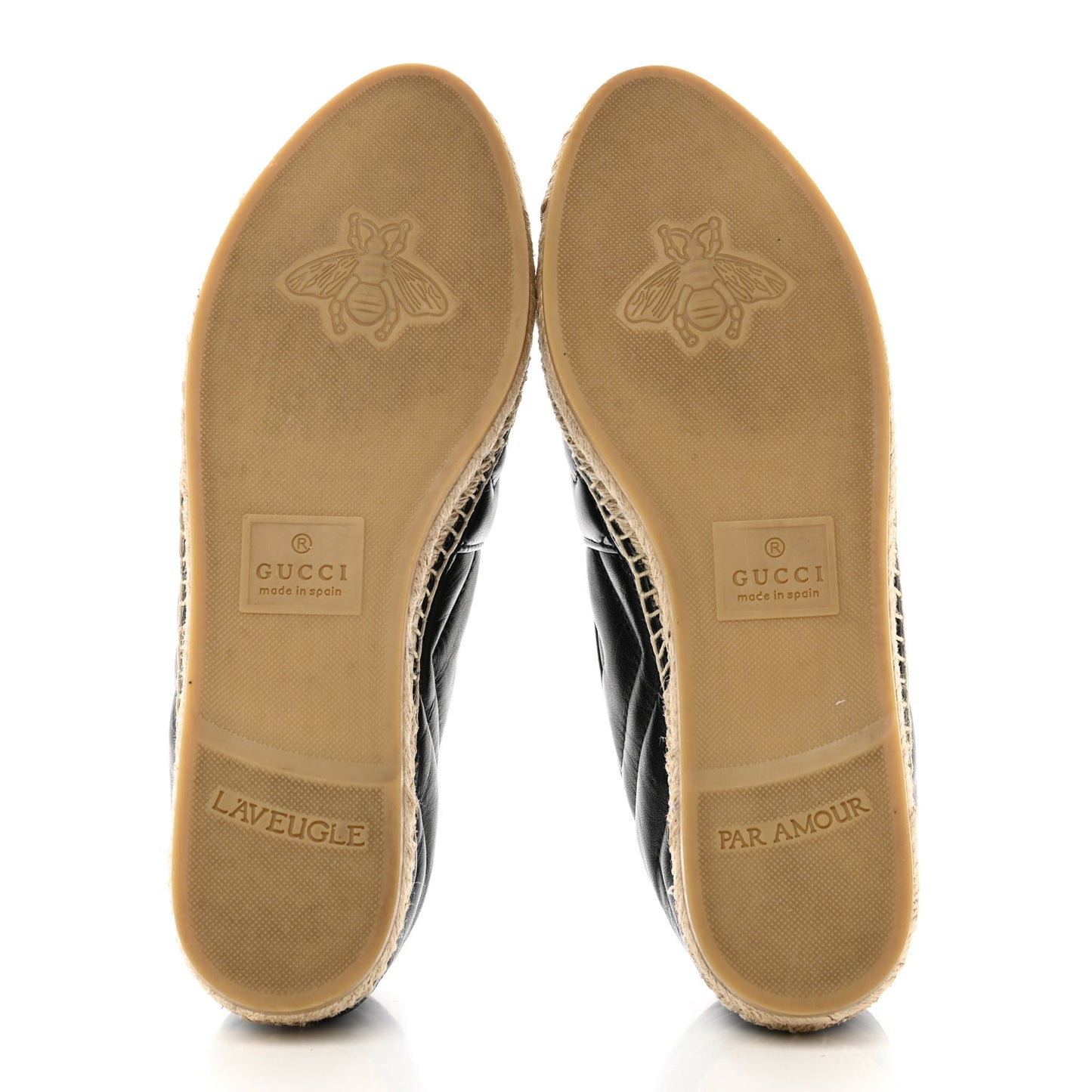 Nappa Matelasse GG Marmont Espadrilles 39 Black
