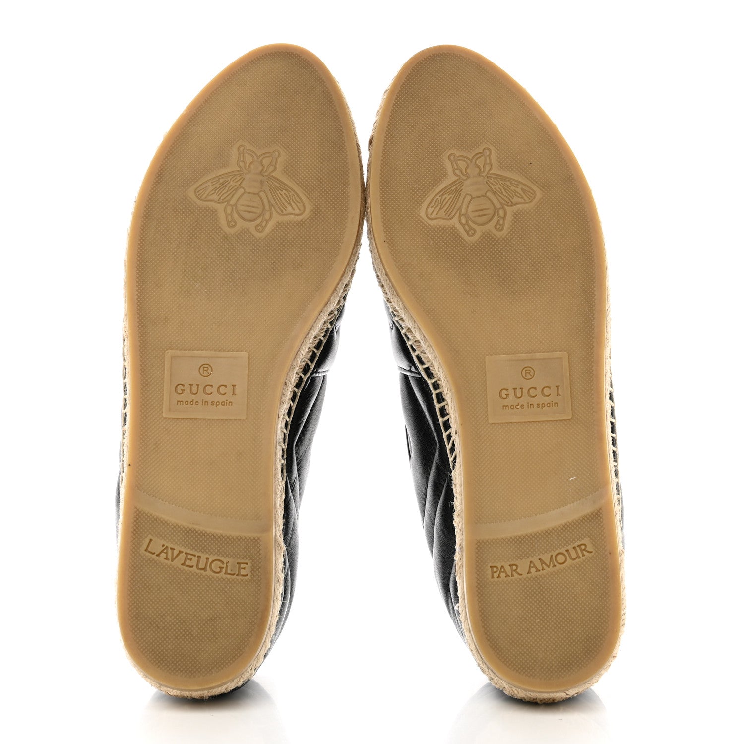 Gucci Nappa Matelasse GG Marmont Espadrilles 39 Black 5 of 11