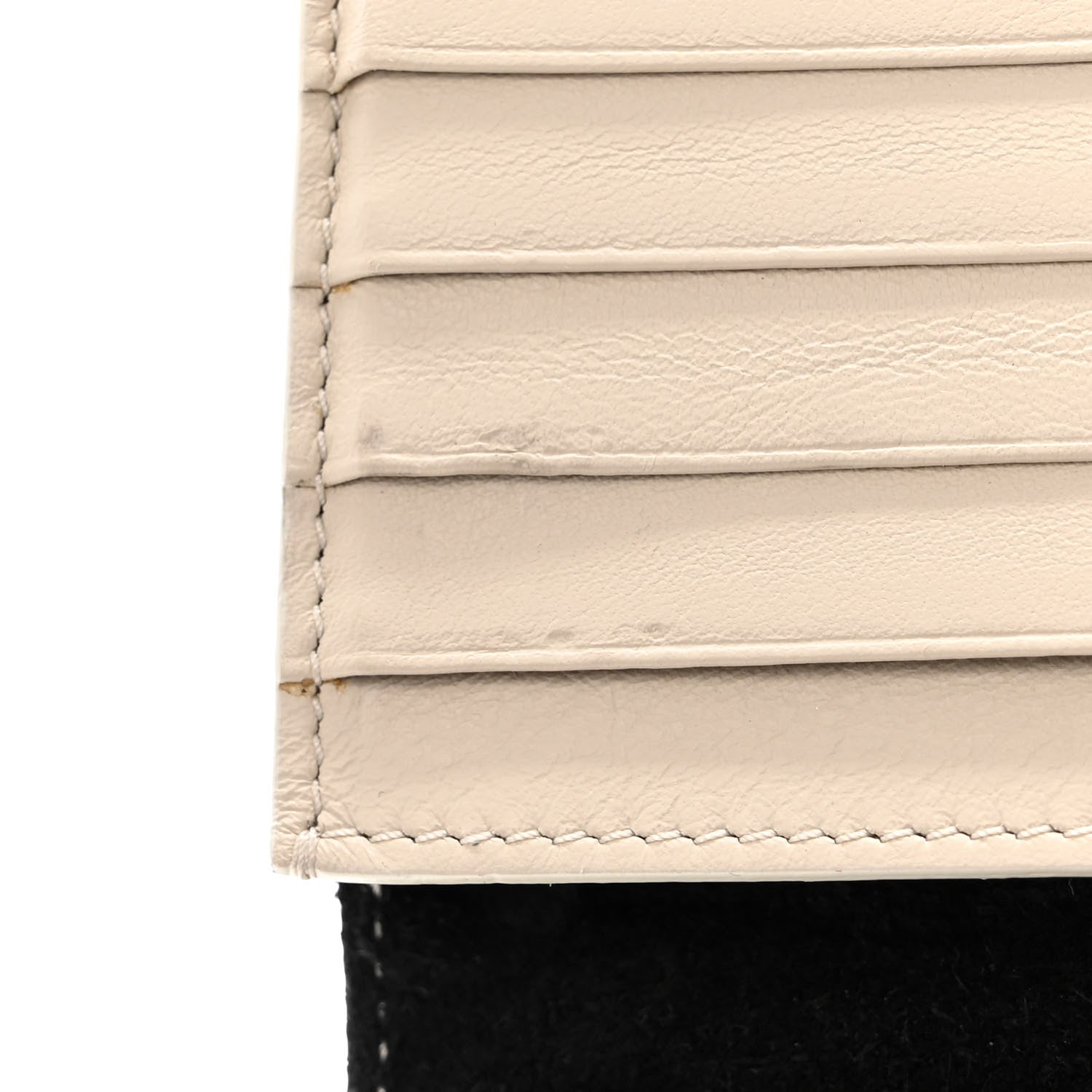 Celine Grained Calfskin Large Multifunction Strap Wallet Black Chalk 12 of 12