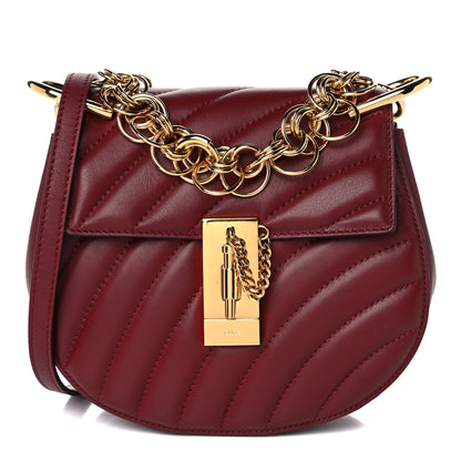 Chloe Calfskin Quilted Mini Drew Bijou Shoulder Bag Plum Purple 1 of 7
