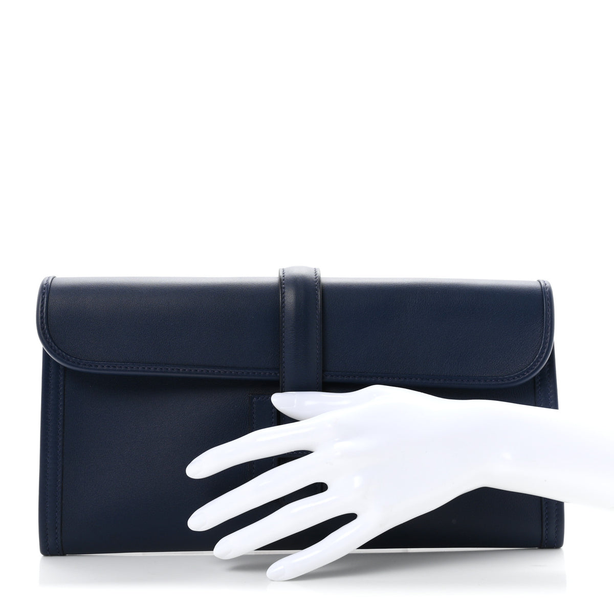 Hermes Swift Verso Jige Elan 29 Clutch Bleu Navy Bleu Frida 2 of 10