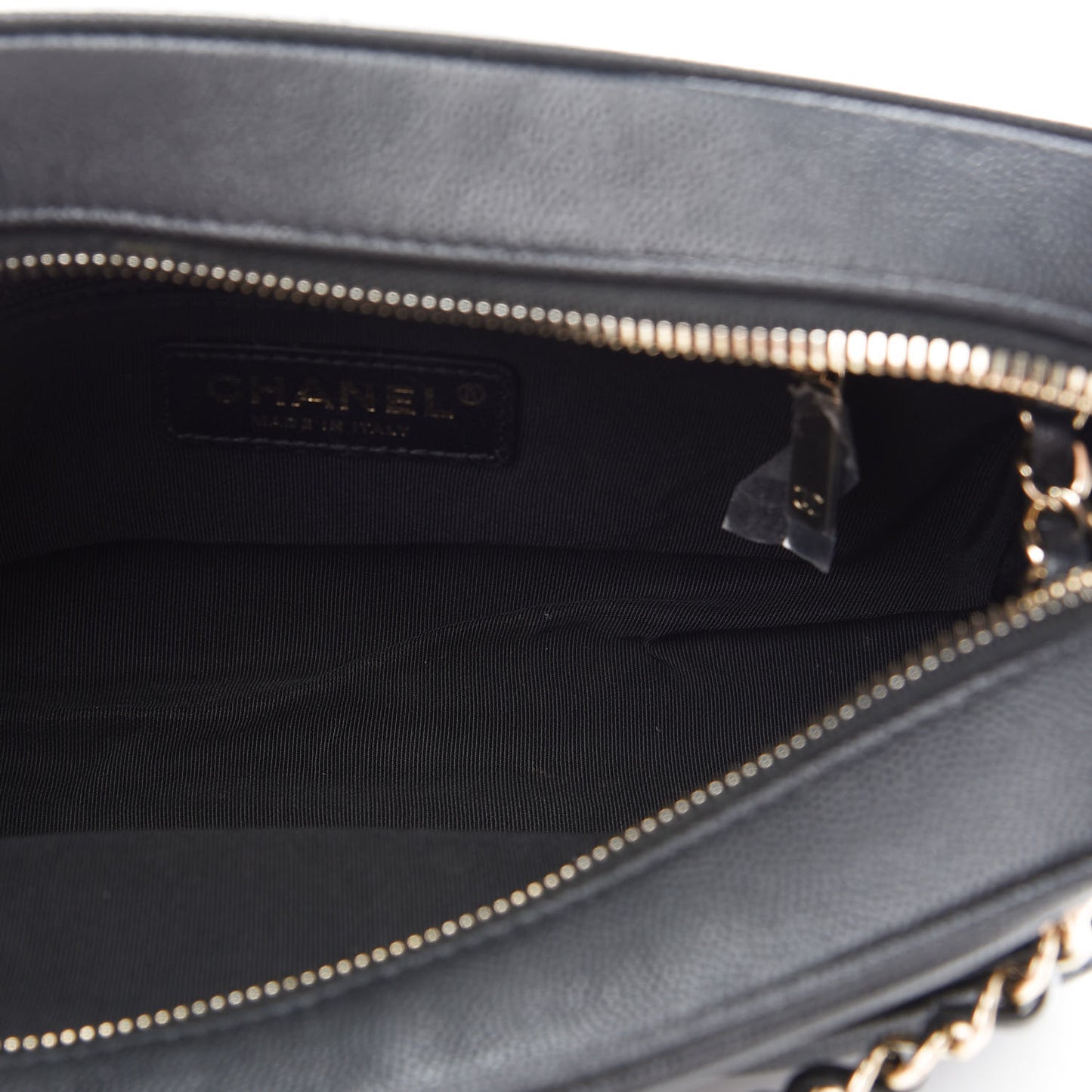 Caviar Quilted Small In & Out Camera Case Black