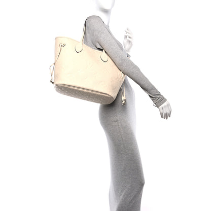 Louis Vuitton Empreinte Monogram Giant Neverfull MM Cream 2 of 11