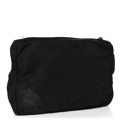 Prada Nylon Tessuto Pouch Black 3 of 17
