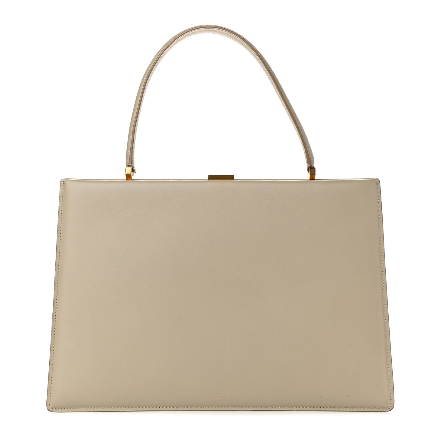 Box Calfskin Medium Clasp Bag Powder