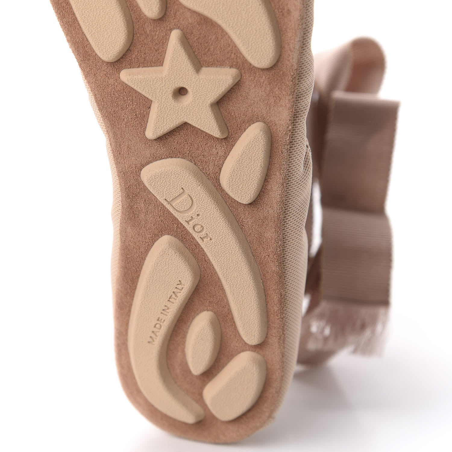 Christian Dior Micro Mesh Academy Lace-Up Ballerina Flats 36.5 Nude 6 of 9