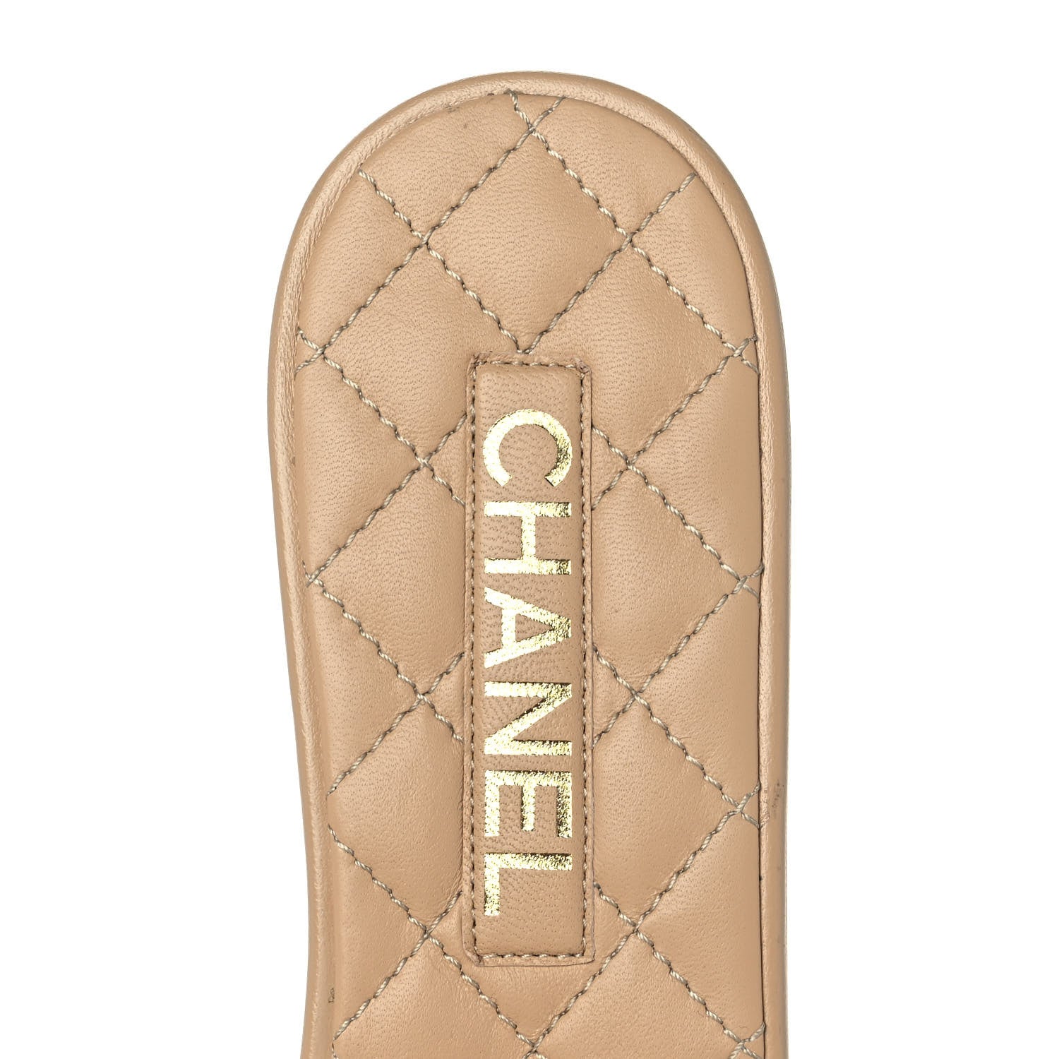 Chanel Lambskin Quilted CC Turnlock Sandals 40 Beige 7 of 9