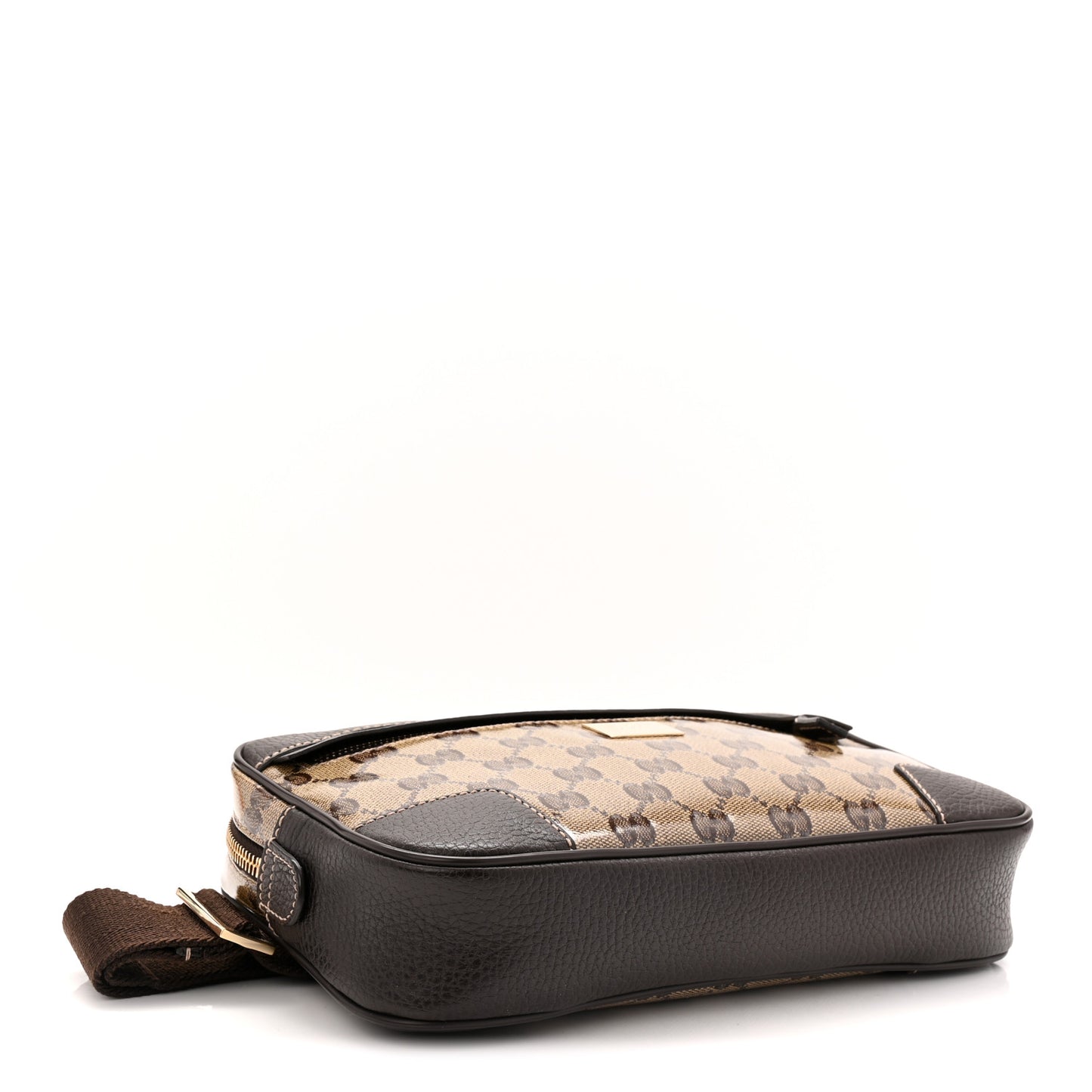 Crystal Monogram Belt Bag Brown