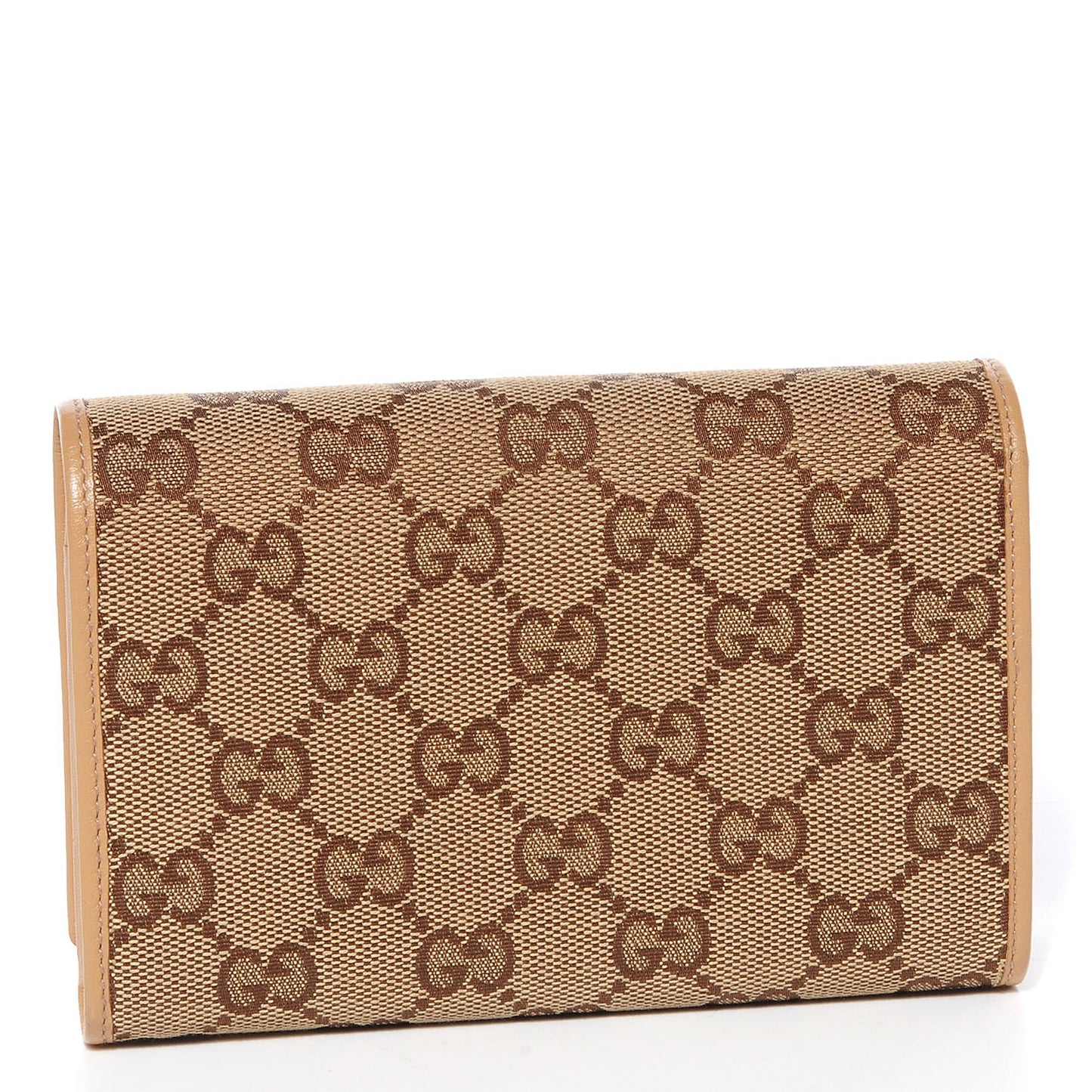 Monogram Two Fold Wallet Beige