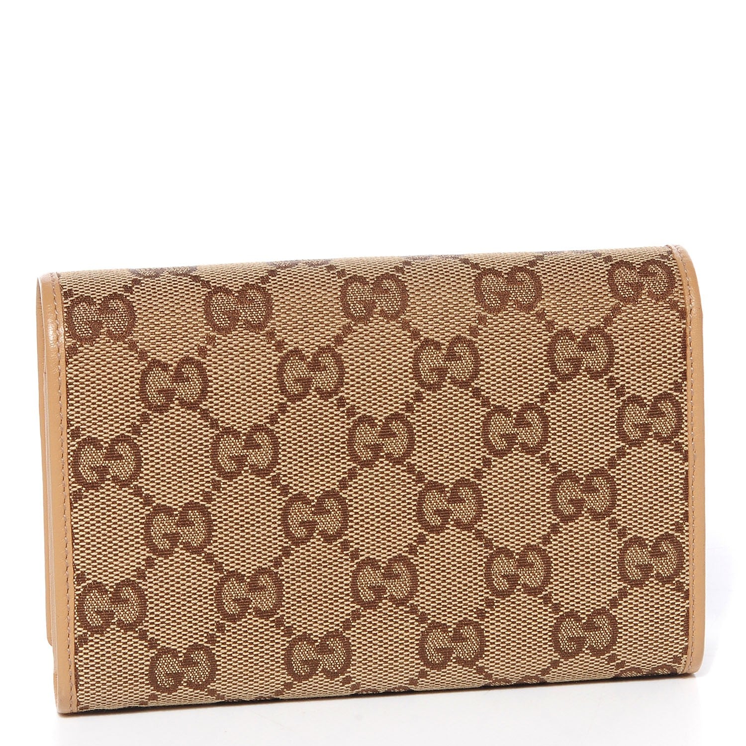 Gucci Monogram Two Fold Wallet Beige 3 of 7