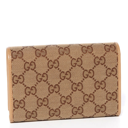 Gucci Monogram Two Fold Wallet Beige 3 of 7