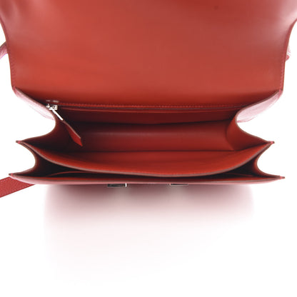 Hermes Chevre De Coromandel Constance 24 Rouge Casaque 5 of 9