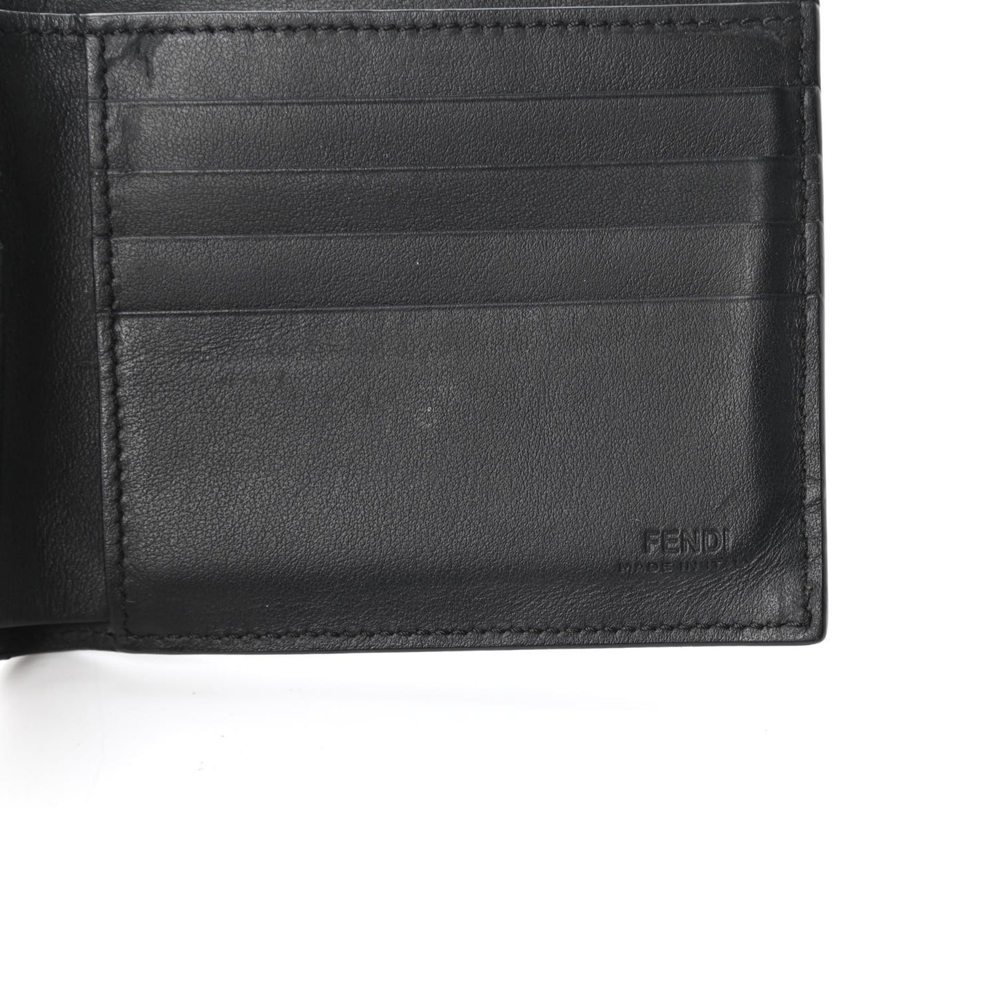 Vitello Century Mini Bug Eyes Bi-Fold Wallet Black