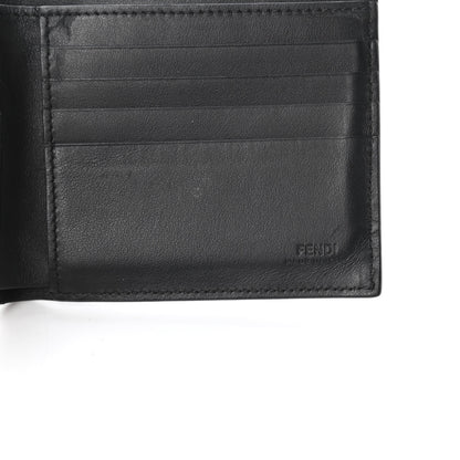 Fendi Vitello Century Mini Bug Eyes Bi-Fold Wallet Black 8 of 11