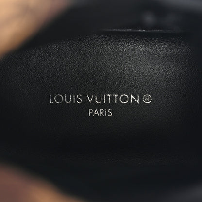Louis Vuitton Calfskin Monogram Nylon LV Beaubourg Ankle Boot 37.5 Black 7 of 9