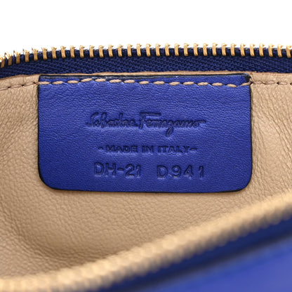 Salvatore Ferragamo Calfskin Sookie Shoulder Bag Blue 8 of 13