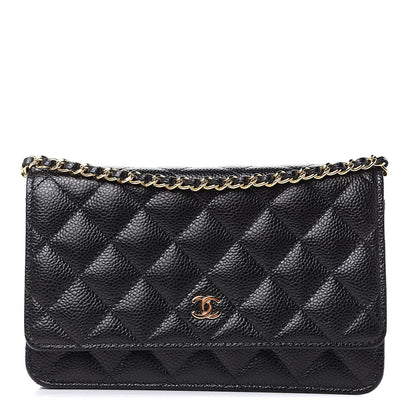 Chanel Caviar Quilted Wallet On Chain WOC Black 1 of 11