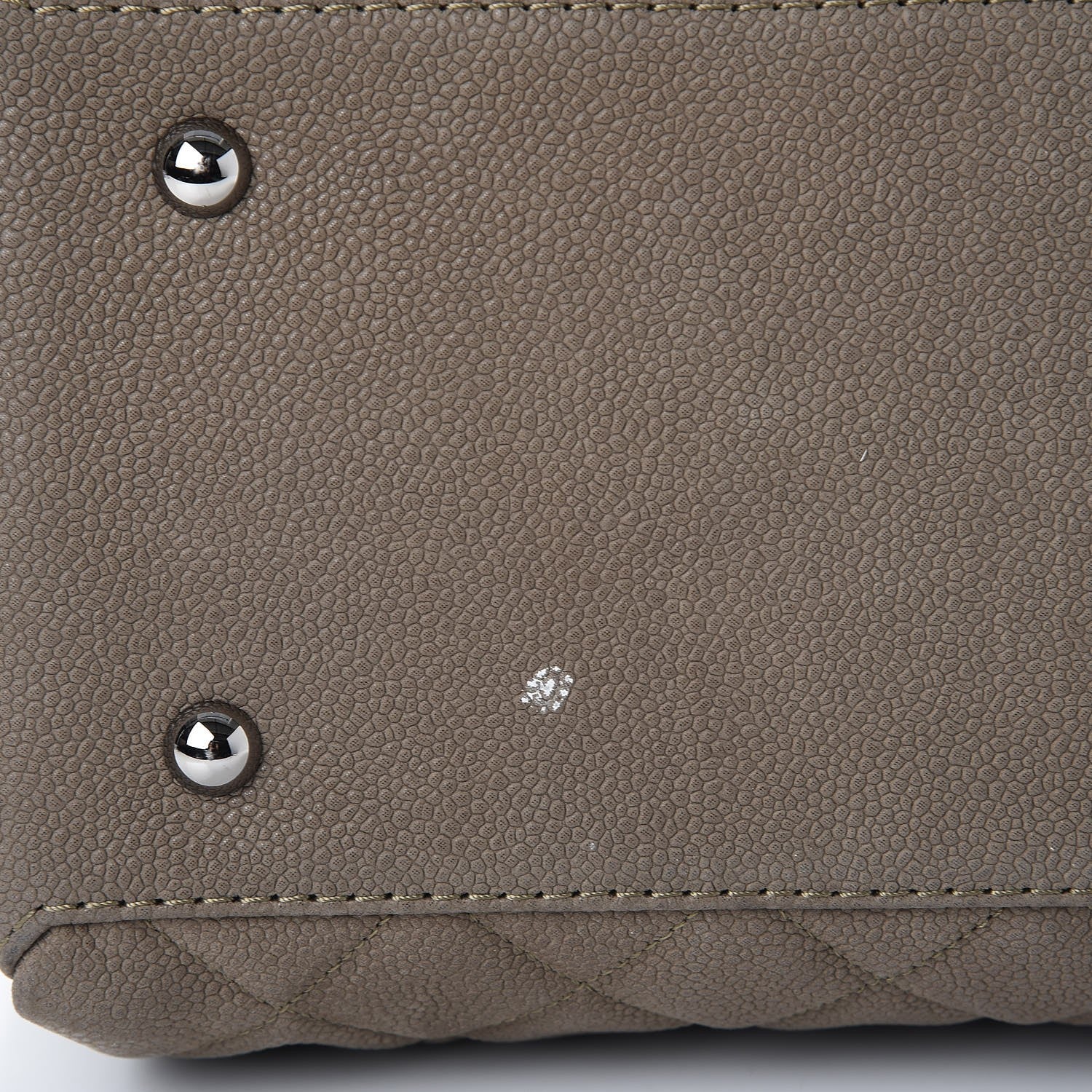 Chanel Iridescent Caviar Medium Lady Pearly Flap Khaki 13 of 14
