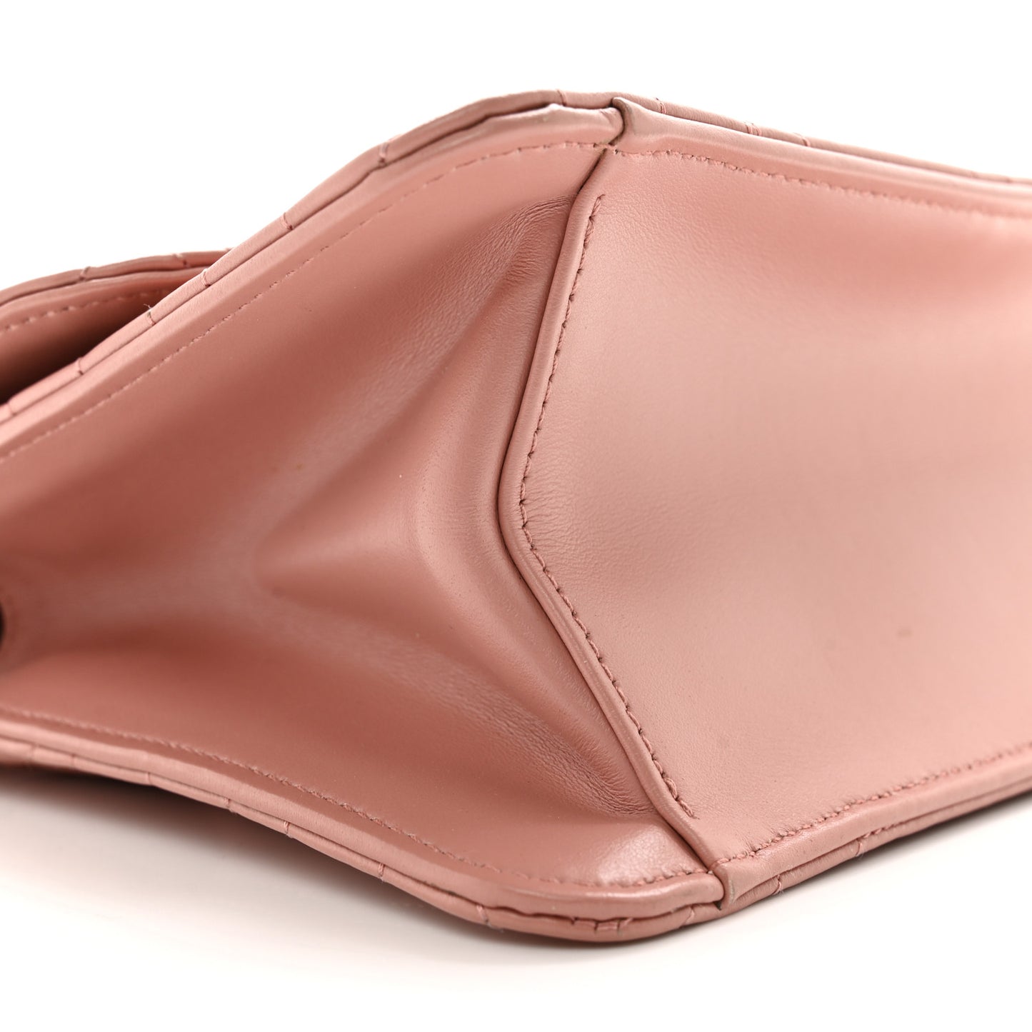Calfskin Quilted Gancini Flap Bag Antique Rose