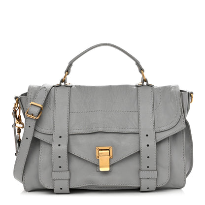 Proenza Schouler Lambskin Medium PS1 Satchel Dove Grey 1 of 12