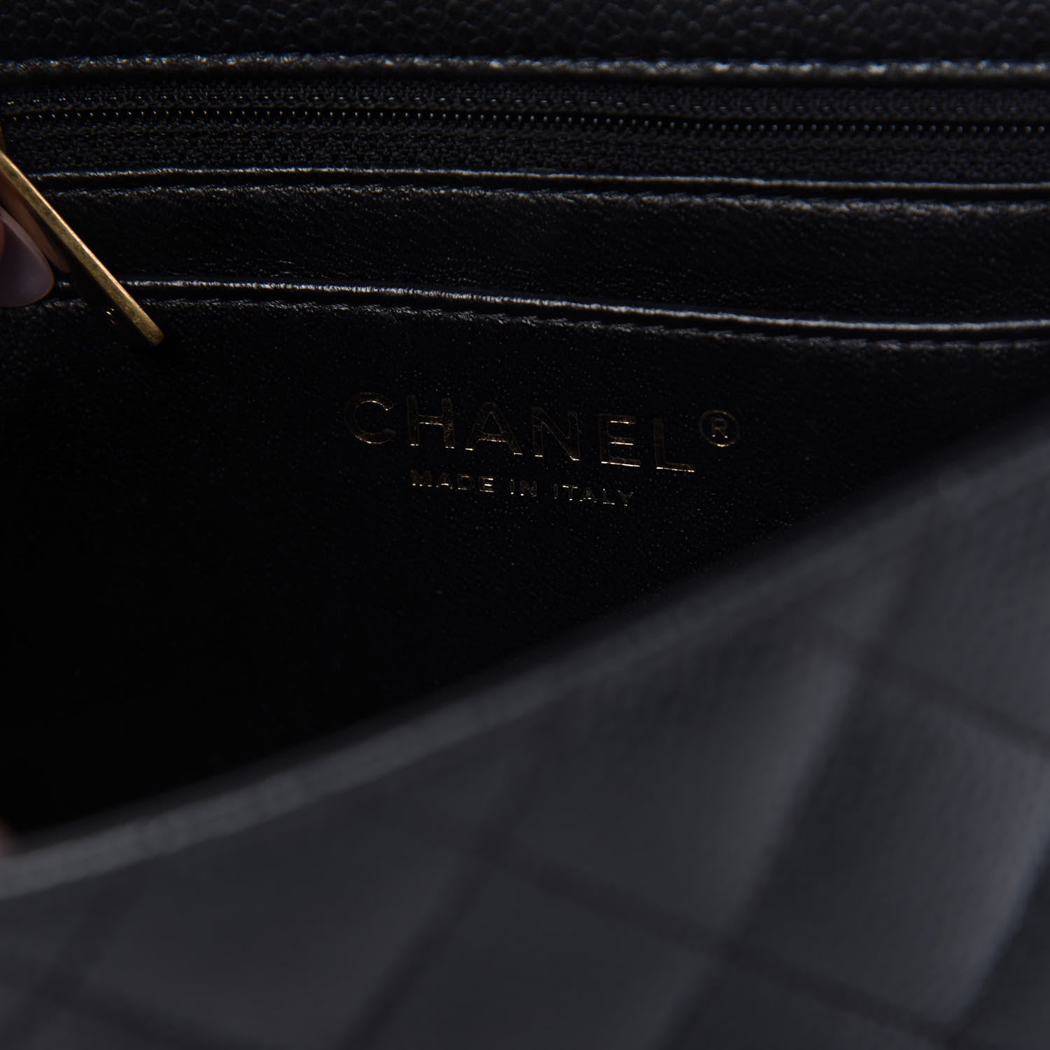Chanel Caviar Quilted Mini Square Flap Dark Charcoal 8 of 10