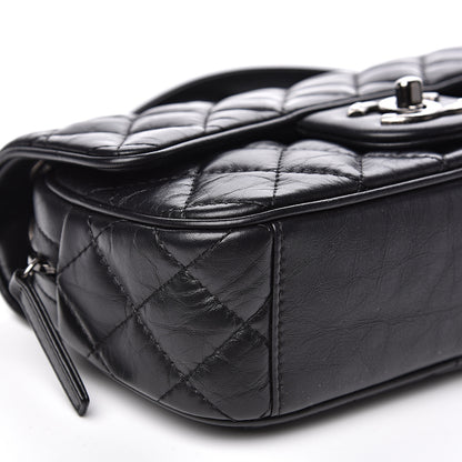 Chanel Aged Calfskin Quilted Small Easy Flap Black 8 of 9