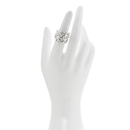 Hermes Sterling Silver GM Chaine d'Ancre Enchainee Band Ring 52 6 2 of 6