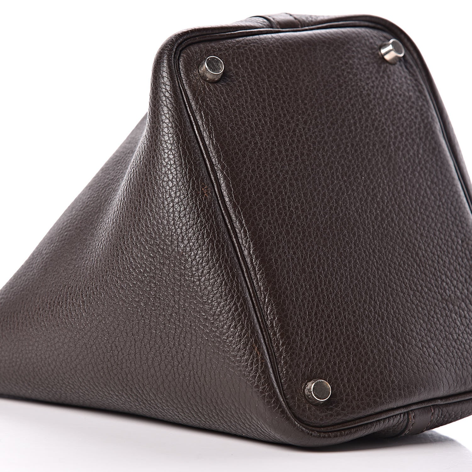 Hermes Taurillon Clemence Picotin 18 PM Chocolate 10 of 11