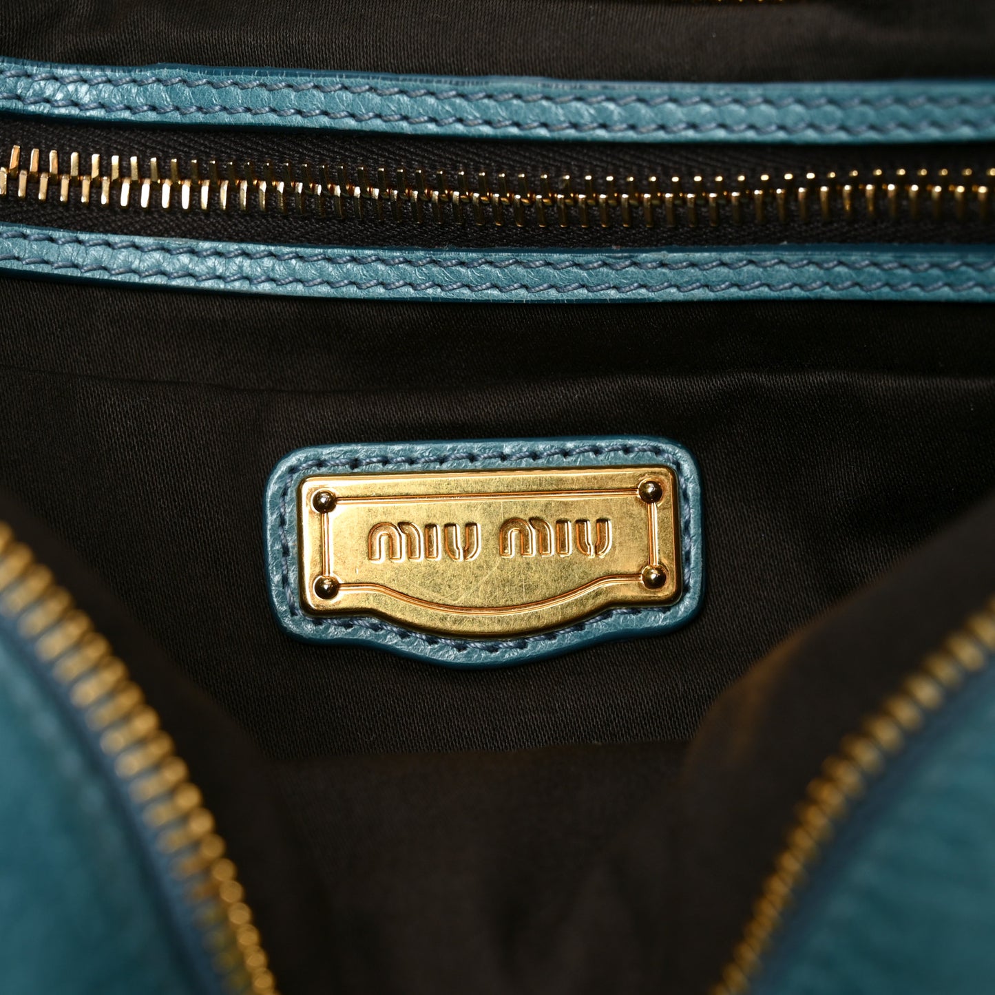 Vitello Lux Medium Bow Bag Blue