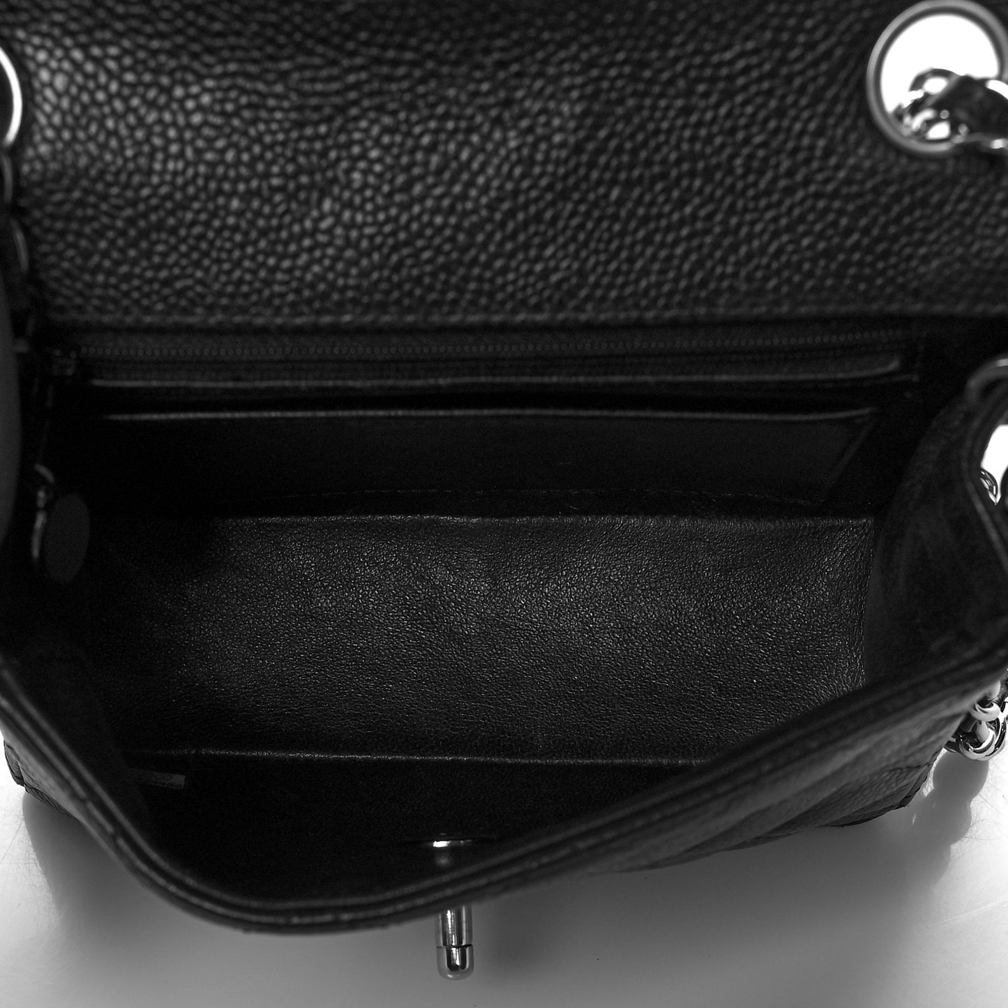 Caviar Quilted Mini Square Flap Black
