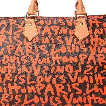 Louis Vuitton Monogram Graffiti Speedy 30 Orange 10 of 10